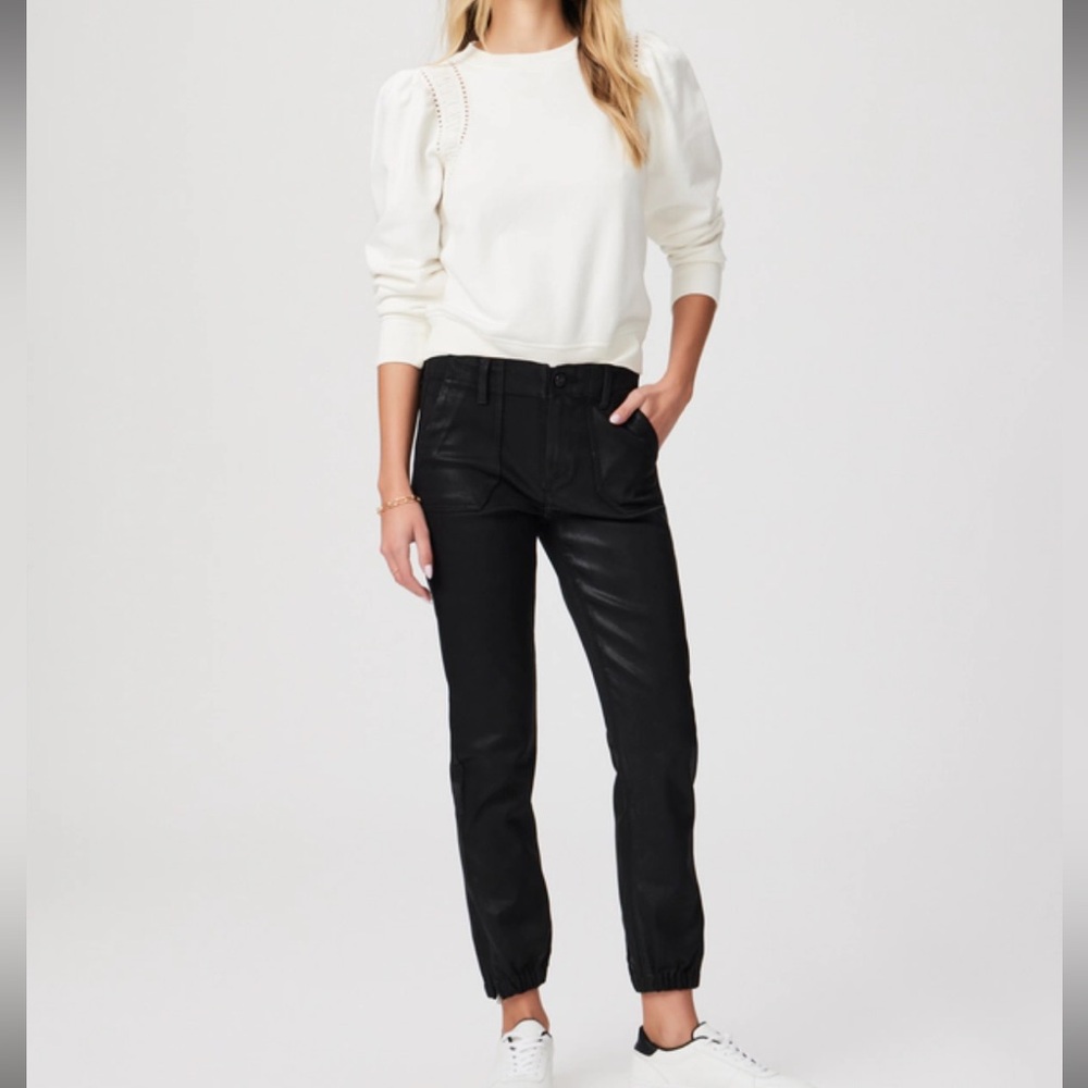 Paige Coated Black Mayslie Jogger 26